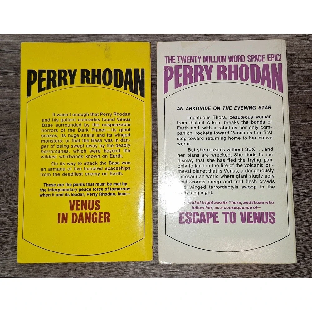 Perry‎ Rhodan Science Fiction #14 & #15 SC Books 1972